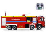 1/14 FMX 8*4 PS0003 RC Extinguisher Truck Remote Control Fire Fighting Vehicles Car Lights Sounds Ready to Run Model DIY