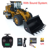 1/16 K966 KABOLITE 2.4G Hydraulic RC Loader Car Sound & Light LED System for Excavator Dumper Toys