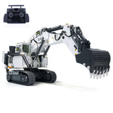 1/20 Scale Metal Hydraulic RC Excavator for 996 w/ Pump Valve ESC Motor Smoking Frsky taranis XE radio controller