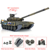 Henglong 1/16 Scale TK7.0 Russian T90 Remote Controlled Ready To Run Tank 3938 W/ 360 Turret Metal Tracks Sprockets Idlers