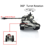 1/16 Scale TK7.0 Henglong Plastic King Tiger Remote Controlled Ready To Run Tank 3888A 360 Turret Barrel Recoil Steel Gearbox