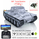 1/16 Scale TK7.0 Plastic Henglong FPV KV-1 Remote Controlled Ready To Run Model Tank 3878 360 Turret Steel Gearbox Tracks Idlers