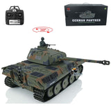 2.4Ghz Henglong 1/16 Scale TK7.0 Plastic Version German Panther V Ready To Run Remote Controlled Tank 3819 Tracks Smoke Sound
