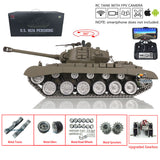 1/16 Scale TK7.0 Henglong Customized Version M26 Pershing Ready To Run Radio Controlled Model Tank 3838 Metal Track Wheels FPV