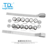 1/16 Metal Tracks Idler Sprockets Road Wheels Driving Wheel Rock Arm for Tongde RC Battle Tank Centurion MK5 for DIY Hobby Model