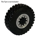 Metal Rear Front Wheel Hubs for JD Model 1/14 RC Rally Truck Radio Control Crawler Climbing Electric Car Construction Vehicle