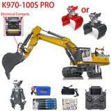 Kabolite 1/14 RC Hydraulic Excavator K970 100s Pro Radio Controlled Digger Hobby Model Electric Car Constrcution Vehicle