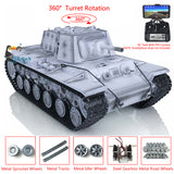 Henglong 1/16 Scale TK7.0 Customized Soviet KV-1 FPV Ready To Run Remote Controlled Tank 3878 W/ Metal Tracks Wheel 360 Turret