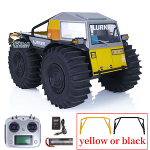 D-E077 1/10 Scale Ready To Run Radio Controlled Off-road Vehicle All-terrain Amphibious Climbing Car Motor ESC Sound Light System