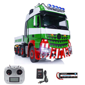 Metal RC RTR Tractor Truck TOUCAN 1/14 Remote Control Car 8x8 Chassis Bucket Sound Light Smoke Unit 3Speed Gearbox