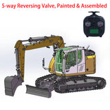 Pre-order 1/14 RC Hydraulic Excavator 914 5-ways Valve Metal Remote Control Digger Model Innovative Hydraulic Valve Painted and Assembled