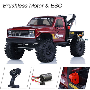 CROSSRC EMO X3 1/8 Remote Control Rescue Towing Car 4x4 Rock Crawler Car Model 8IGHT-FOC Brushless Motor ESC Differential Lock