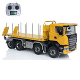 8x8 1/14 RC Hydraulic Dump Truck Metal Remote Control Roll-on Full Dumper Car 3-speed Transmission Differential Lock Axles