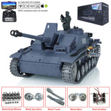 1/16 TK7.0 Customized Ver Henglong Stug III Ready To Run FPV Remote Controlled BB IR Tank Model 3868 W/ Metal Tracks Wheels