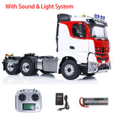 1/14 TOUCAN RC Tractor Truck 6x6 Metal Chassis Radio Control Car Model Painted Assembled Smoke Light Sound System