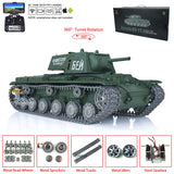 Henglong 1/16 Scale TK7.0 Customized Soviet KV-1 FPV Ready To Run Remote Controlled Tank 3878 W/ Metal Tracks Wheel 360 Turret