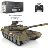Customized Ver Henglong 1/16 TK7.0 Russian T90 Remote Controlled Ready To Run Tank 3938 W/ 360 Turret Metal Road Wheels FPV