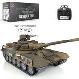 Customized Ver Henglong 1/16 TK7.0 Russian T90 Ready To Run Remote Controlled Tank 3938 W/ 360 Metal Road Wheels Red Eyes