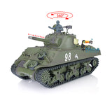 2.4G Henglong 1/16 Scale TK7.0 M4A3 Sherman RTR RC BB IR Tank 3898 Barrel Recoil Plastic Tracks Sprockets Idlers Smoke Sound