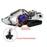1/14 946 RC Cars Model 9CH Metal Tracked Remote Control Hydraulic Excavator Clamshell Bucket Ripper Pump Valve
