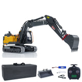 EC160E 1:14 RC Hydraulic CNC 3 Arms Excavator Remote Control Diggers Standard Version Painted and Assembled Flat Bucket