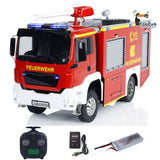 4x2 RC Fire Fighting Truck 1:14 3-speed Transmission Radio Control Fire Vehicles Lighting and Sound System Assembled and Painte