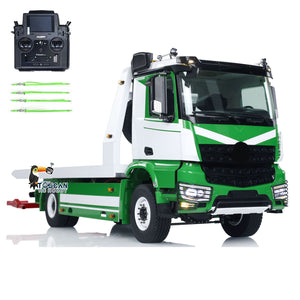 1:14 4X4 JDModel RC Hydraulic Tow Truck Remote Controlled Flatbed Wrecker Car Simulation Model 728*218.5*277.5mm