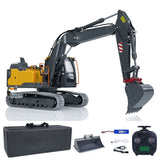 EC160E 1:14 RC Hydraulic CNC 3 Arms Excavator Remote Control Diggers Standard Version Painted and Assembled Flat Bucket