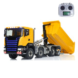 Metal 1/14 Remote Control Hydraulic Dump Truck 8x8 Full Tipper Car Differential Painted Assembled Vehicle