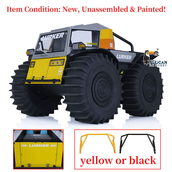 1/10 Scale All-terrain Remote Controlled Off-road Vehicle Amphibious Climbing Car KIT D-E077 3Motor W/O ESC Battery Charger