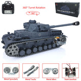 1/16 Scale TK7.0 Upgraded 2.4Ghz Henglong Panzer IV F2 Ready To Run Remote Controlled Tank 3859 W/ 360 Turret Tracks Sprockets