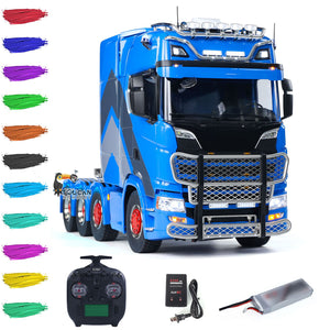 770S 1/14 RC Tractor Truck 8x8 Metal Chassis Remote Control Lorry ST8 Battery Assembled Truck