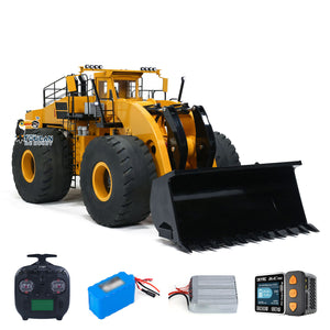 150KG! 1/14 L2350 RC Hydraulic Loader Heavy Duty RTR Radio Control Construction Vehicle With Sound Light System Smoking Unit