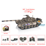 Customized Ver Henglong 1/16 TK7.0 Russian T90 Ready To Run Remote Controlled Tank 3938 W/ 360 Metal Road Wheels Red Eyes