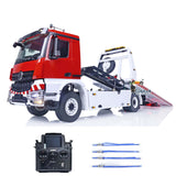 JDModel 1/14 4WD 196 4x4 Painted RC Recovery Vehicle Radio Controlled Hydraulic Machine Wrecer Care Flatbed Tow Truck Models
