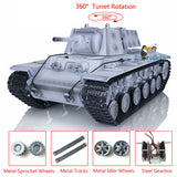 Henglong 1/16 Scale TK7.0 Upgraded Soviet KV-1 RTR RC BB IR Tank 3878 W/ 360 Turret Metal Tracks Sprockets Idlers Road Wheels