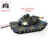 2.4Ghz Henglong 1/16 TK7.0 M1A2 Abrams Radio Controlled Tank 3918 Steel Gearbox Barrel Recoil Plastic Tracks Sprockets Idlers