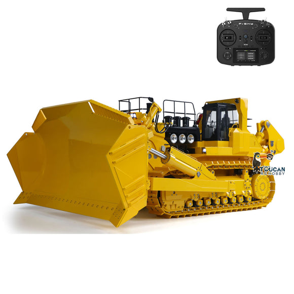 1/14 JDM Model D575 Heavy Hydraulic Bulldozer 575 Painted Assembled Dozer Radio Control Frsky X14 Sounds Lights System