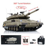 1/16 Heng Long RC Tank 3958 IDF Merkava MK IV Metal Driving Gearbox Tanks Model Barrel Recoil Radio Battery RTR Toys