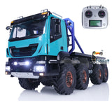 1/14 8x8 RC Rock Crawler Car Climbing Vehicle Remote Control Flatbed Truck DIY Car Model Light Sound System Servo ESC