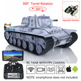 1/16 Scale TK7.0 Plastic Henglong FPV KV-1 Remote Controlled Ready To Run Model Tank 3878 360 Turret Steel Gearbox Tracks Idlers