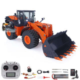 Metal Hydraulic RC Loader 1/14 ZW370 JDM 198 Ready To Run Radio Control Construction Vehicle W/ Light System I6S Transmitter