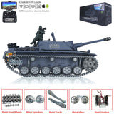 1/16 TK7.0 Customized Ver Henglong Stug III Ready To Run FPV Remote Controlled BB IR Tank Model 3868 W/ Metal Tracks Wheels