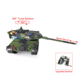 Henglong 1/16 Scale TK7.0 Plastic Leopard2A6 Remote Controlled Ready To Run Tank 3889 W/ Steel Gearbox Barrel Recoil Smoke Sound