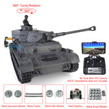 1/16 TK7.0 Customized Ver Henglong Panzer IV F2 RTR RC FPV BB IR Model Tank 3859 Metal Track Wheels W/ 360 Turret Smoke Sound