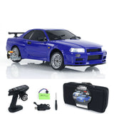 LDRC 1/18 4x2 RC Racing Car RWD Remote Control Drift Vehicles Gyroscope LD1899 With Premium Mini Drift Design All-Nylon Chassis