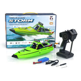 RC RTR Boat Lights Self Righting Jet Ship Toy Racing Boat for Kids Adult 2.4G One Key Reset Excellent Waterproof Light System