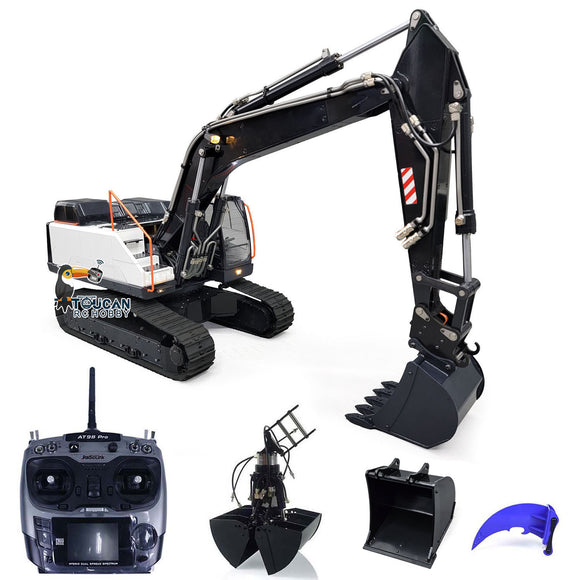 1/14 RC Hydraulic Excavator EC380 Tracked Wireless Electric Control Digger Model Painted Assembled W/ Metal Buckets Metal Ripper