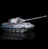 1/16 Scale TK7.0 Henglong FPV Barrel Recoil King Tiger RC RTR Tank 3888A 360 Turret Metal Tracks Sprockets Idlers Wheels