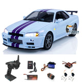 Capo 4x4 1/8 RC Drift Racing Vehicle R34 Metal High-speed Cars Motor Hobby DIY Models RTR